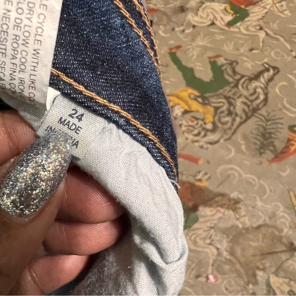 Eloquii Indigo Relaxed Fit Jeans Lot 5 - Picture 3 of 5